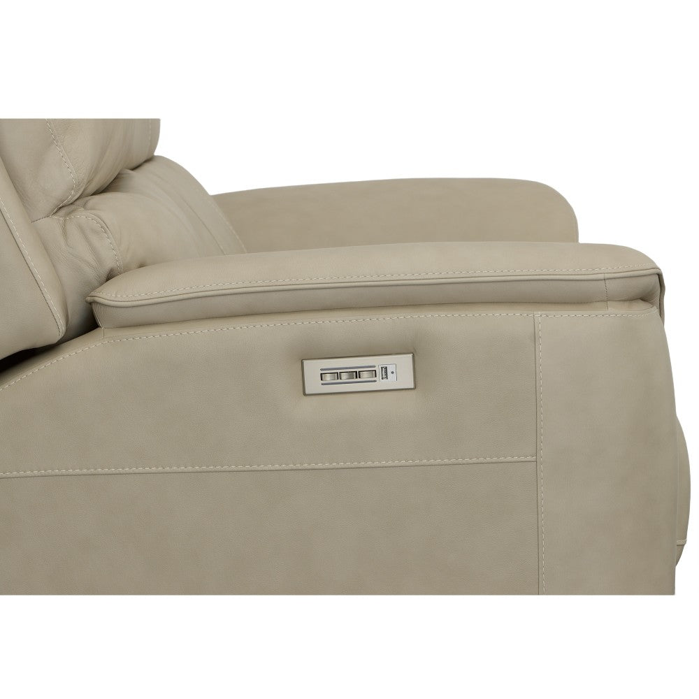 Henry Power Reclining Loveseat with Power Headrests & Lumbar - Leather 946-80