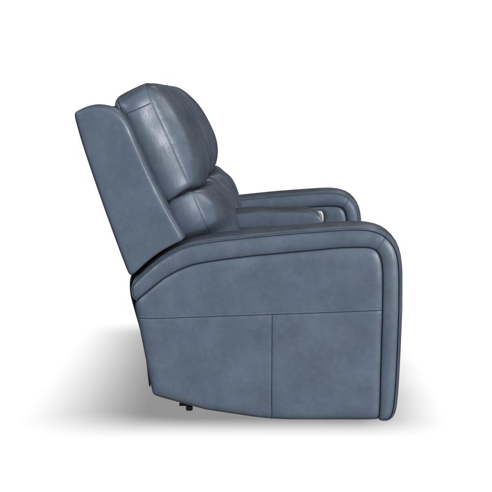 Oasis Power Reclining Loveseat with Console, Power Headrests, Lumbar, Heat & Massage - Leather 734-40