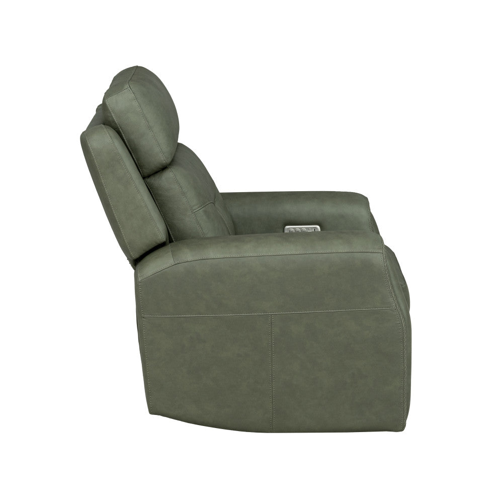 Felix Power Recliner with Power Headrest, Lumbar, Heat & Massage - Leather 408-21