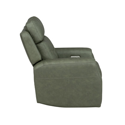 Felix Power Recliner with Power Headrest, Lumbar, Heat & Massage - Leather 408-21
