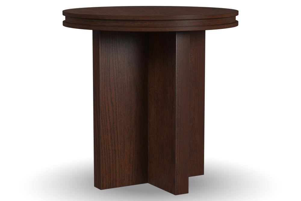 Waterfall Round End Table - Brown - 5000007786