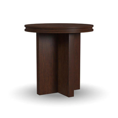 Waterfall Round End Table - Brown - 5000007786