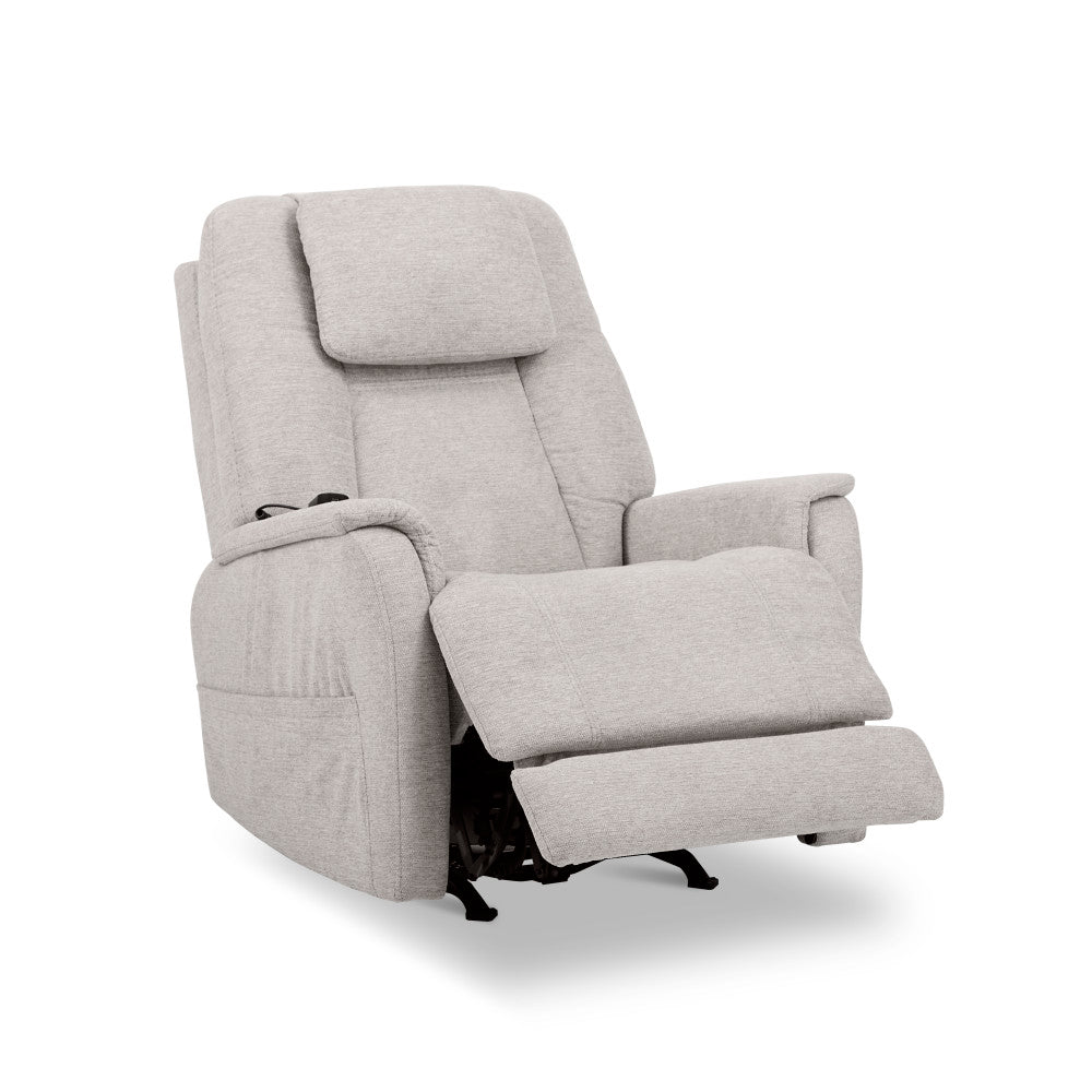Zecliner Model 3+ Power Rocking Sleep Recliner with Power Headrest, Lumbar, Heat & Massage - Fabric 358-11