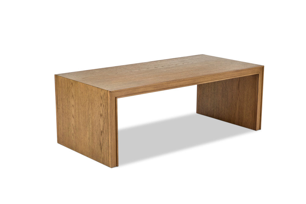 Waterfall Rectangular Coffee Table - Brown