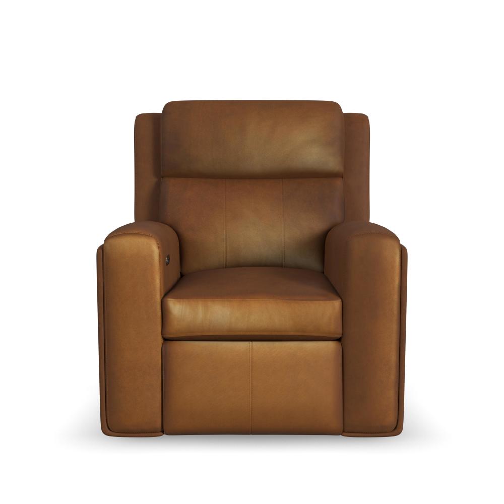 Wyatt Power Recliner with Power Headrest & Lumbar - Leather 705-72