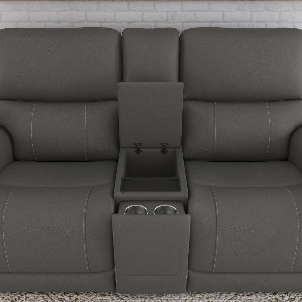 Carter Collection - Power Reclining Loveseat with Console & Power Headrests & Lumbar