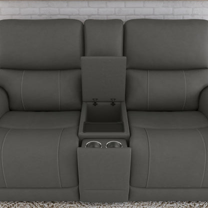 Carter Collection - Power Reclining Loveseat with Console & Power Headrests & Lumbar