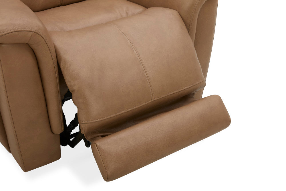 Ranger Power Recliner with Power Headrest, Lumbar, Heat & Massage - Brown