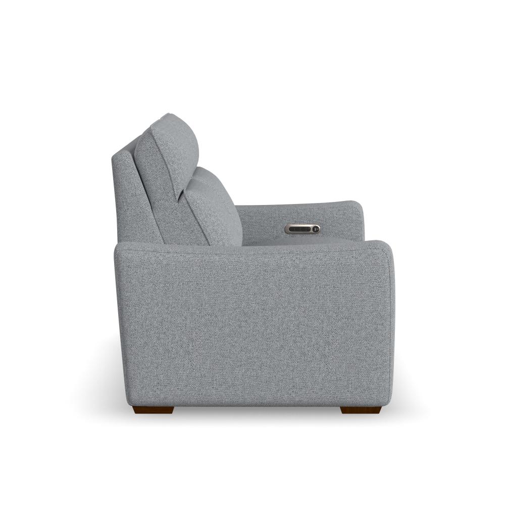Ava Power Reclining Loveseat with Power Headrest & Lumbar - Fabric 157-40