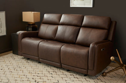 Alister Power Gliding Sofa with Power Headrests & Lumbar - Leather 946-71