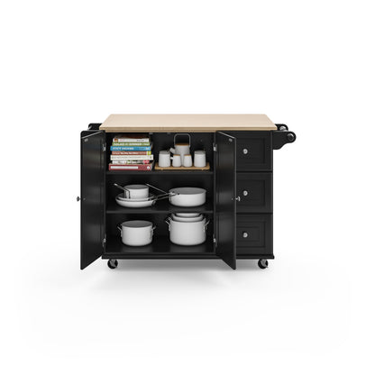 Dolly Madison Kitchen Cart - Black