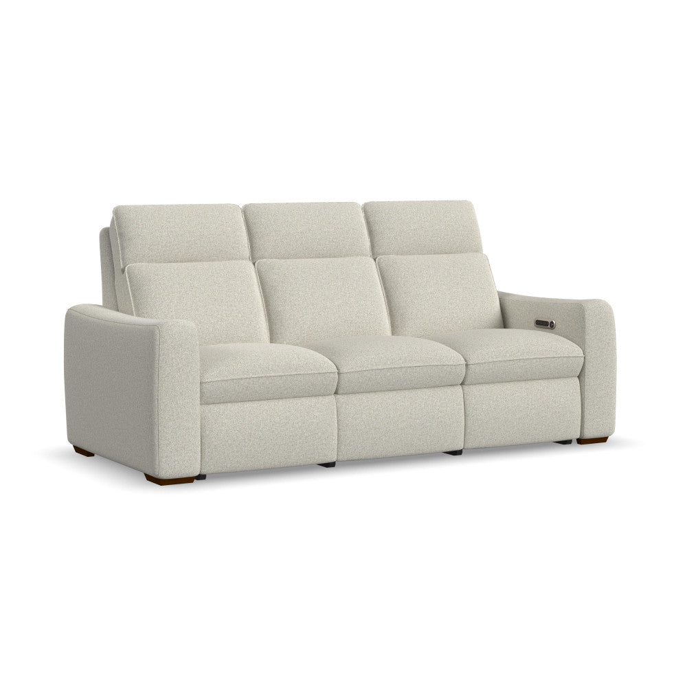 Ava Power Reclining Sofa with Power Headrest & Lumbar - Fabric 157-81