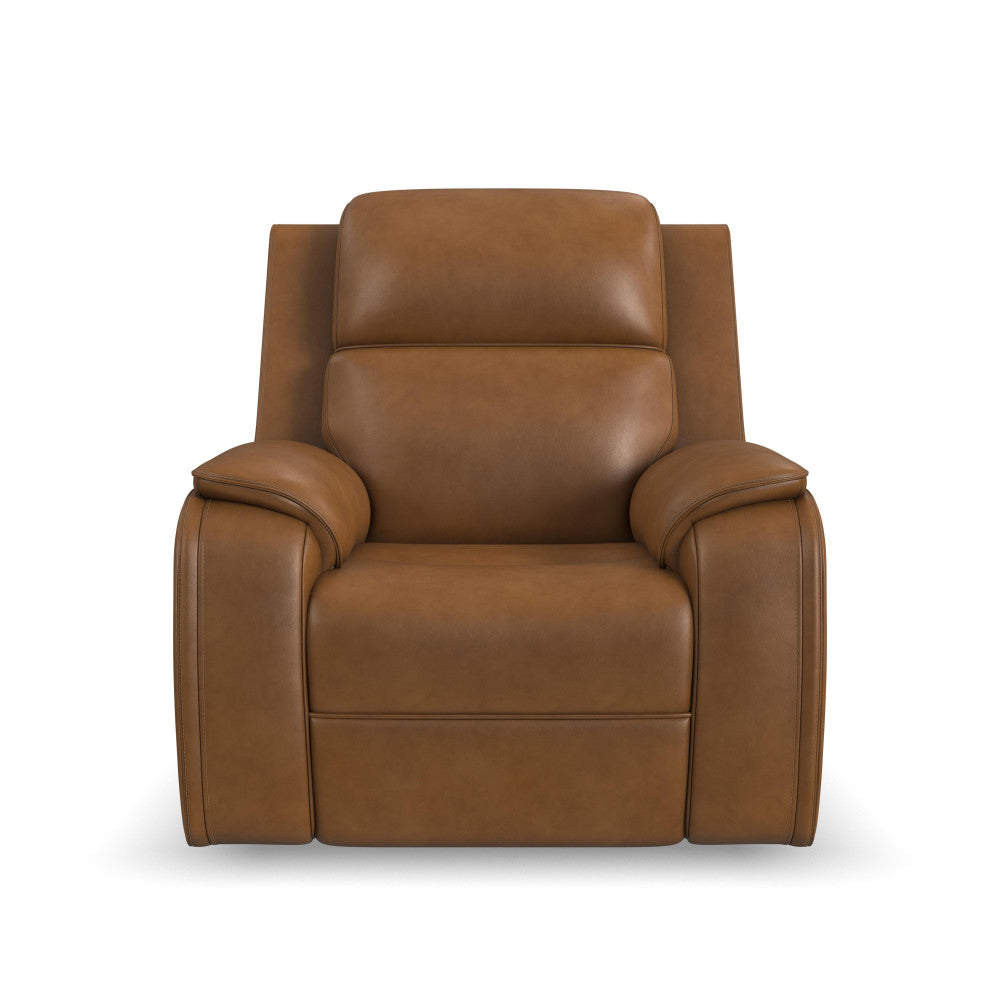 Ziggy Power Recliner with Power Headrest, Lumbar, Heat & Massage - Leather 434-73 - 5000010224