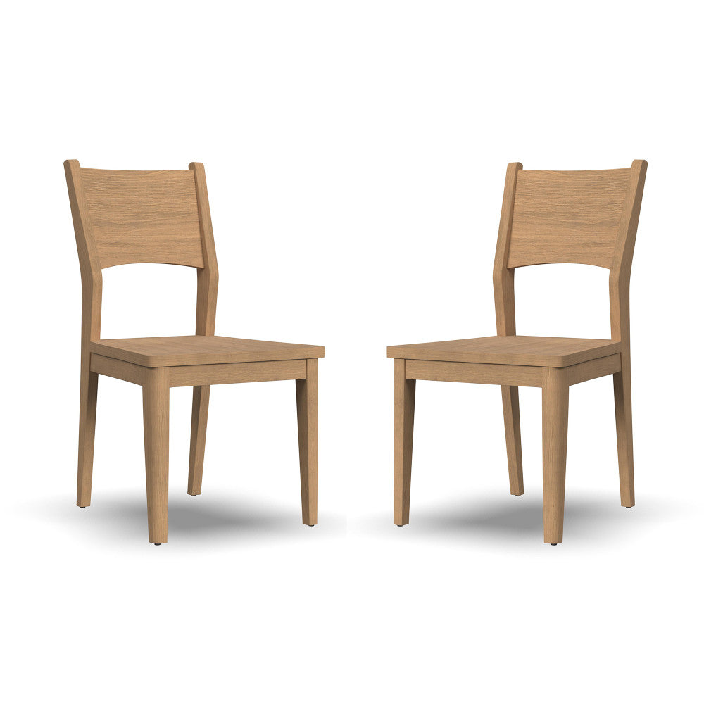 Normandy Pair of Wood Dining Chairs - Default Title
