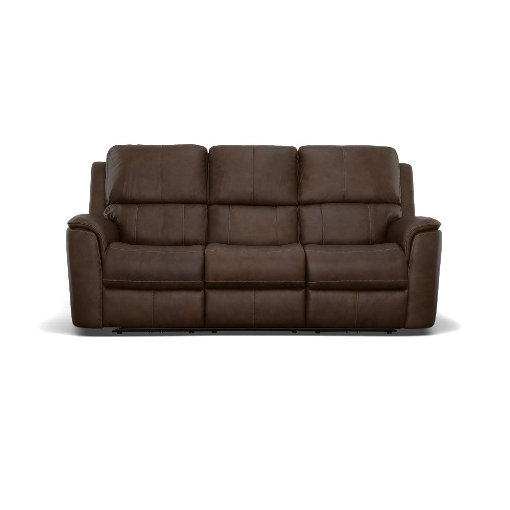 Henry Power Reclining Sofa with Power Headrests & Lumbar - Leather 946-71