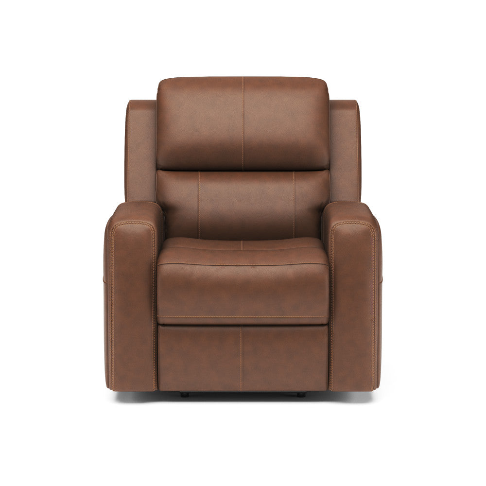 Linden Power Recliner with Power Headrest & Lumbar - Leather 946-72