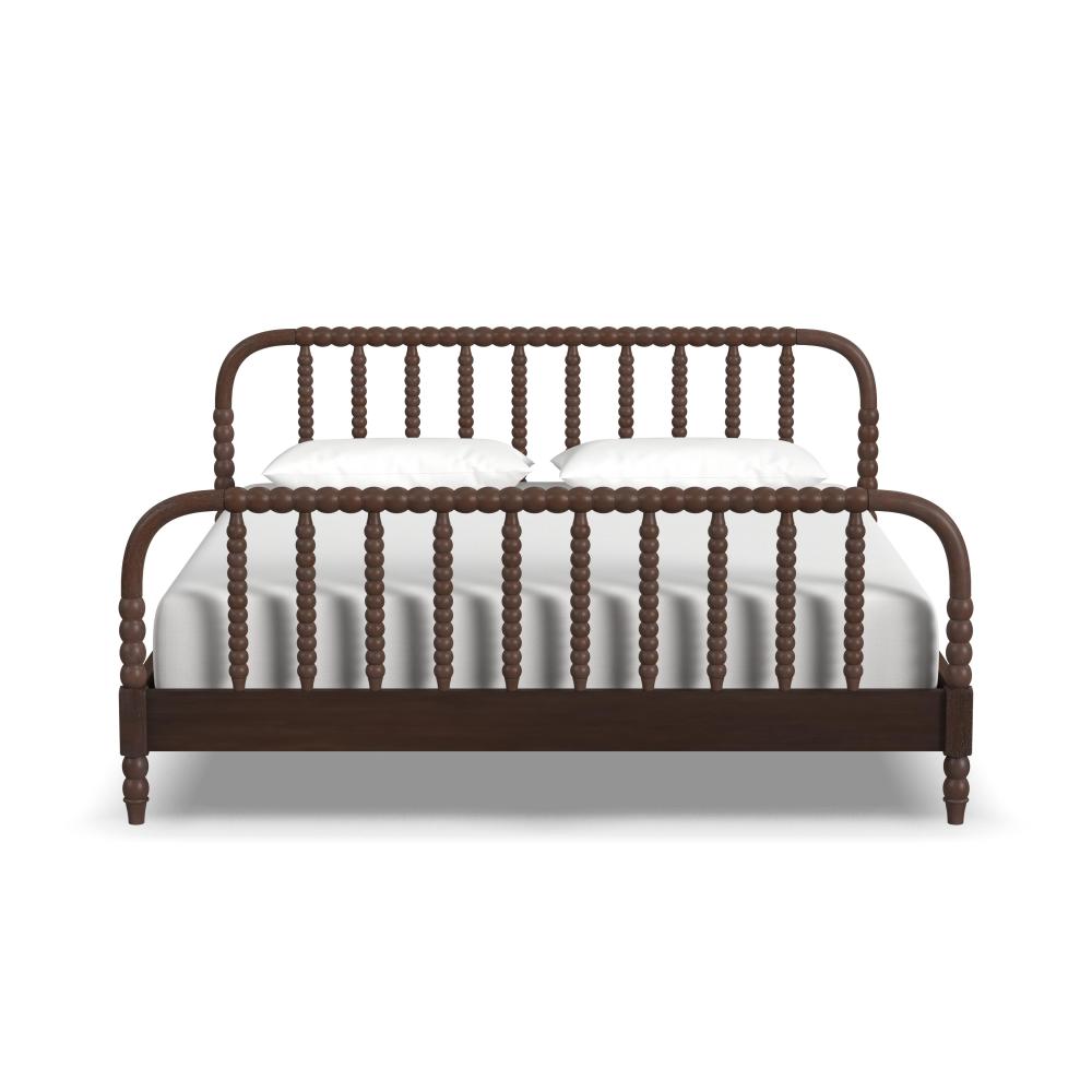 Spindle King Bed - Brown