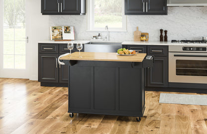 Dolly Madison Kitchen Cart - Black