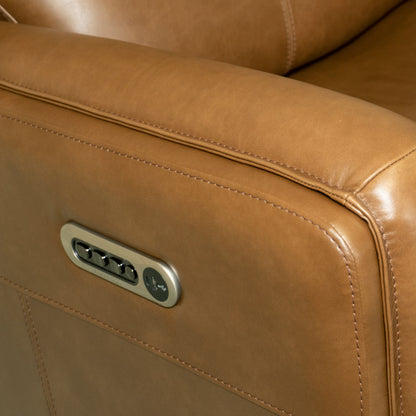 Alister Power Gliding Recliner with Power Headrest and Lumbar - Leather 734-72
