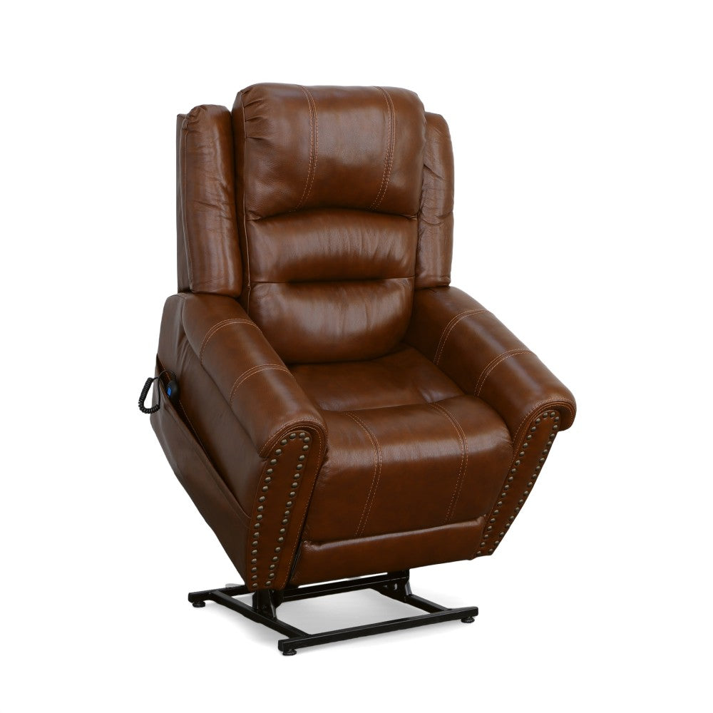 Oscar Power Lift Recliner with Right-Hand Control & Power Headrest - Leather 375-72