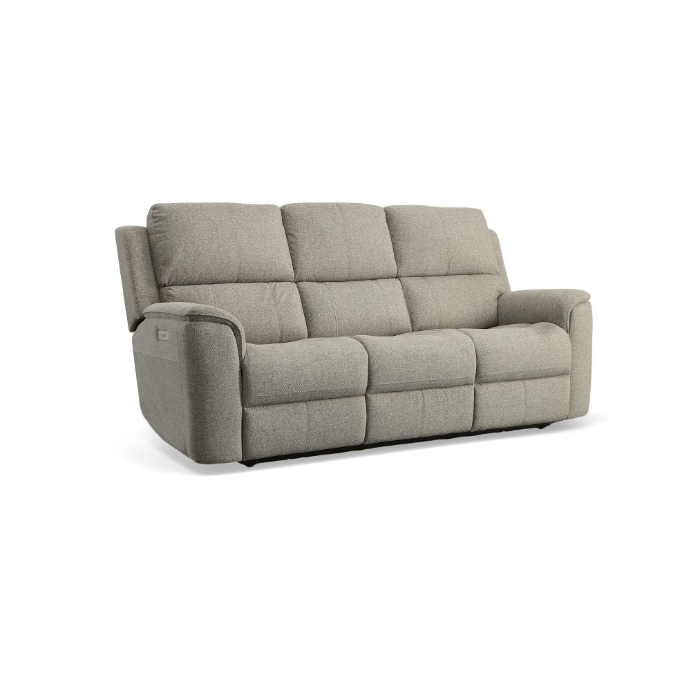 Henry Power Reclining Sofa with Power Headrests & Lumbar - Fabric 425-01