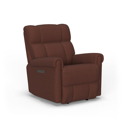 Classic Power Gliding Recliner with Power Headrest & Lumbar - Fabric 126-01