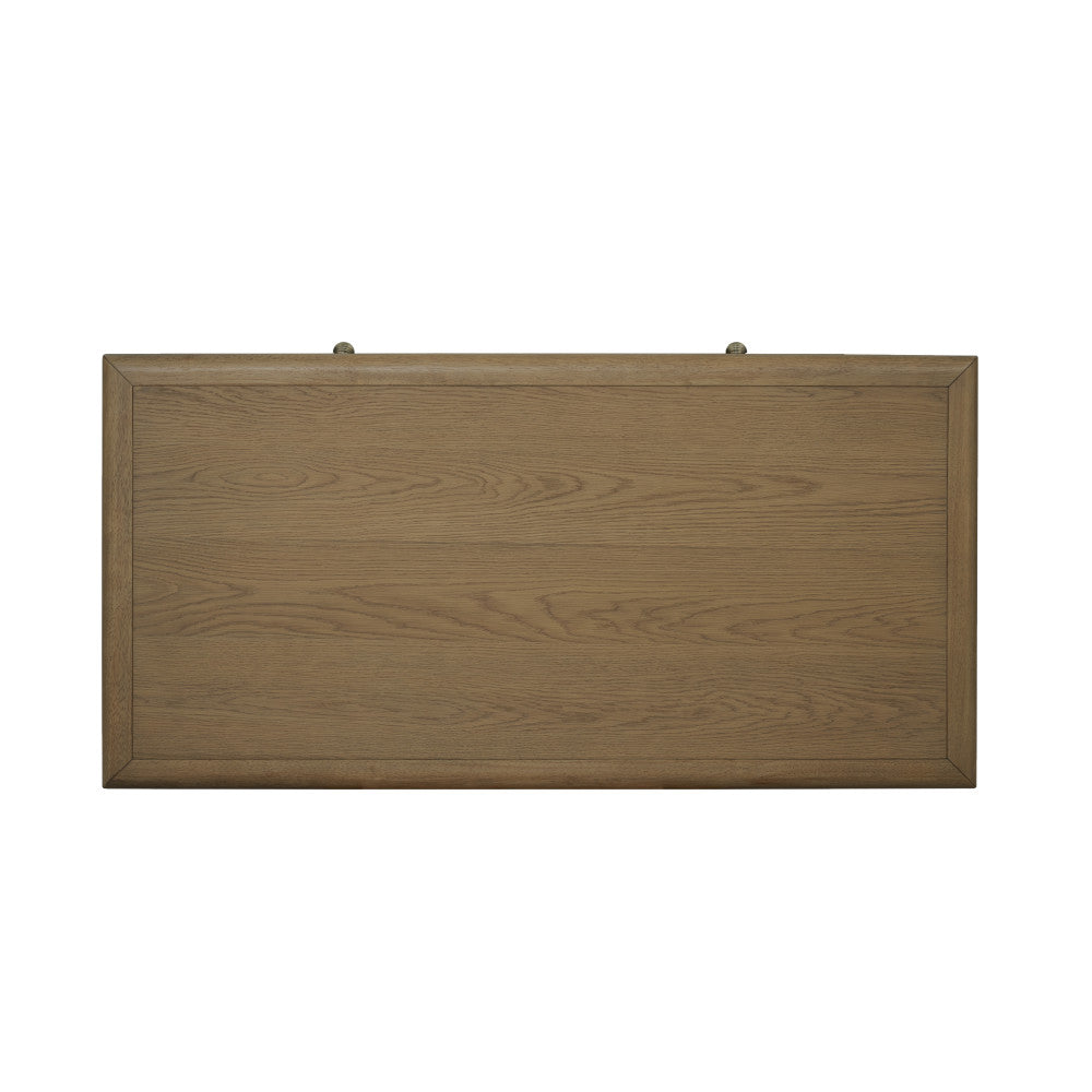 Reed Rectangular Coffee Table with Casters - Default Title