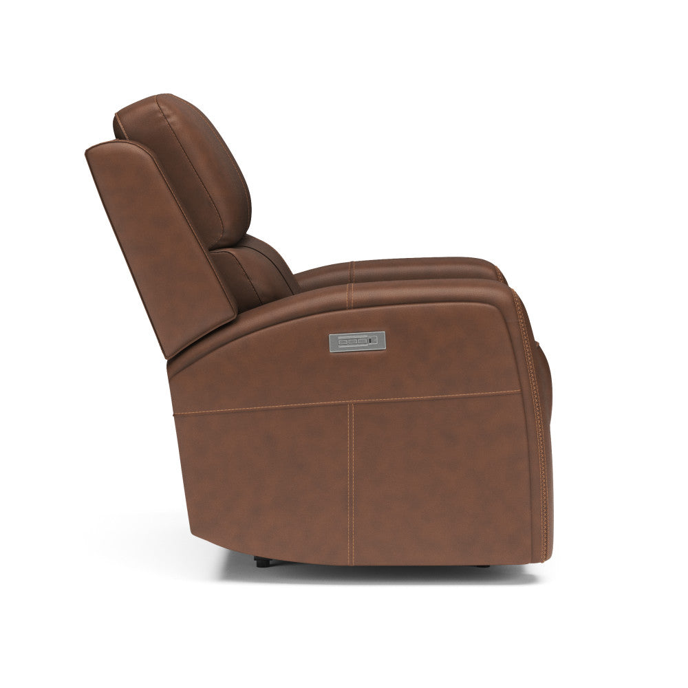 Linden Power Recliner with Power Headrest & Lumbar - Leather 946-72
