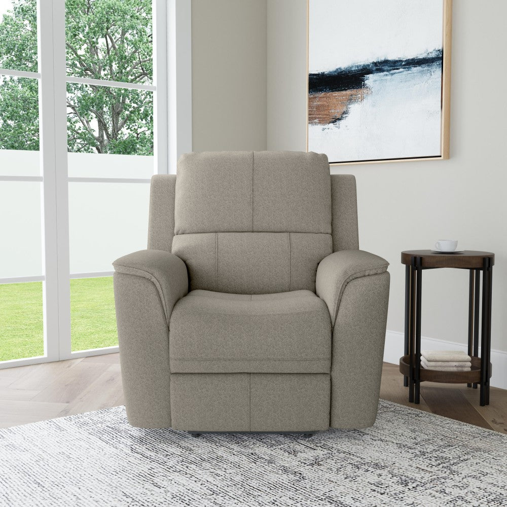 Henry Power Recliner with Power Headrest & Lumbar - Fabric 425-01