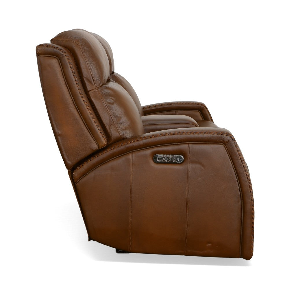 Mustang Power Loveseat with Console with Power Headrest - Default Title