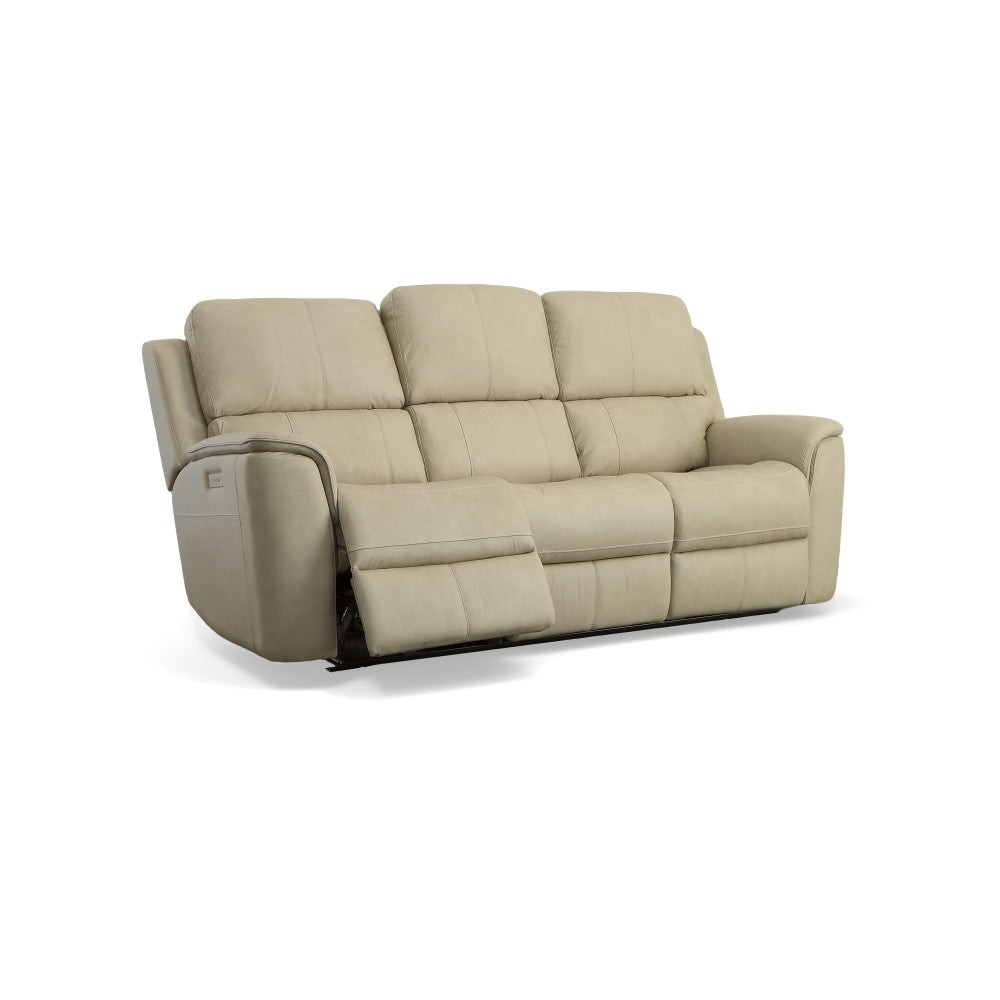 Henry Power Reclining Sofa with Power Headrests & Lumbar - Leather 946-80