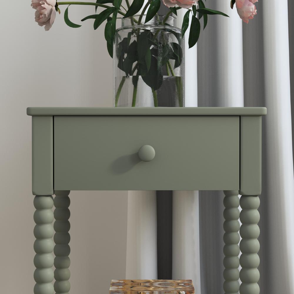 Spindle Nightstand - Green