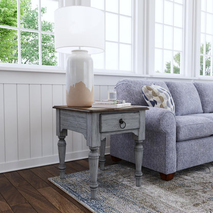 Plymouth End Table - Gray, Brown - 5000003396