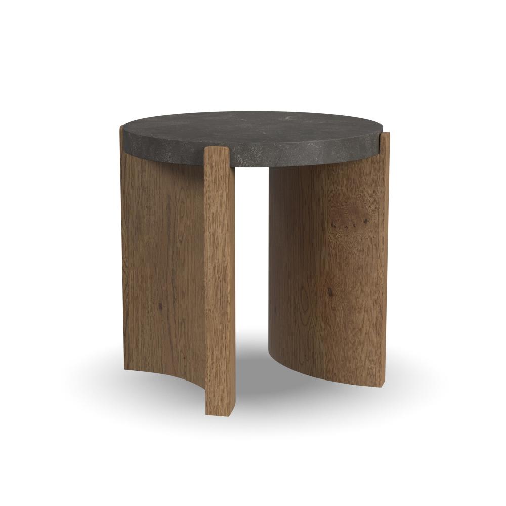 Eclipse Round End table - Brown