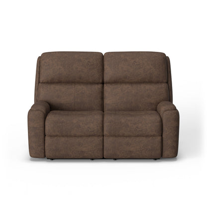 Rio Power Reclining Loveseat with Power Headrests - Leather 659-82