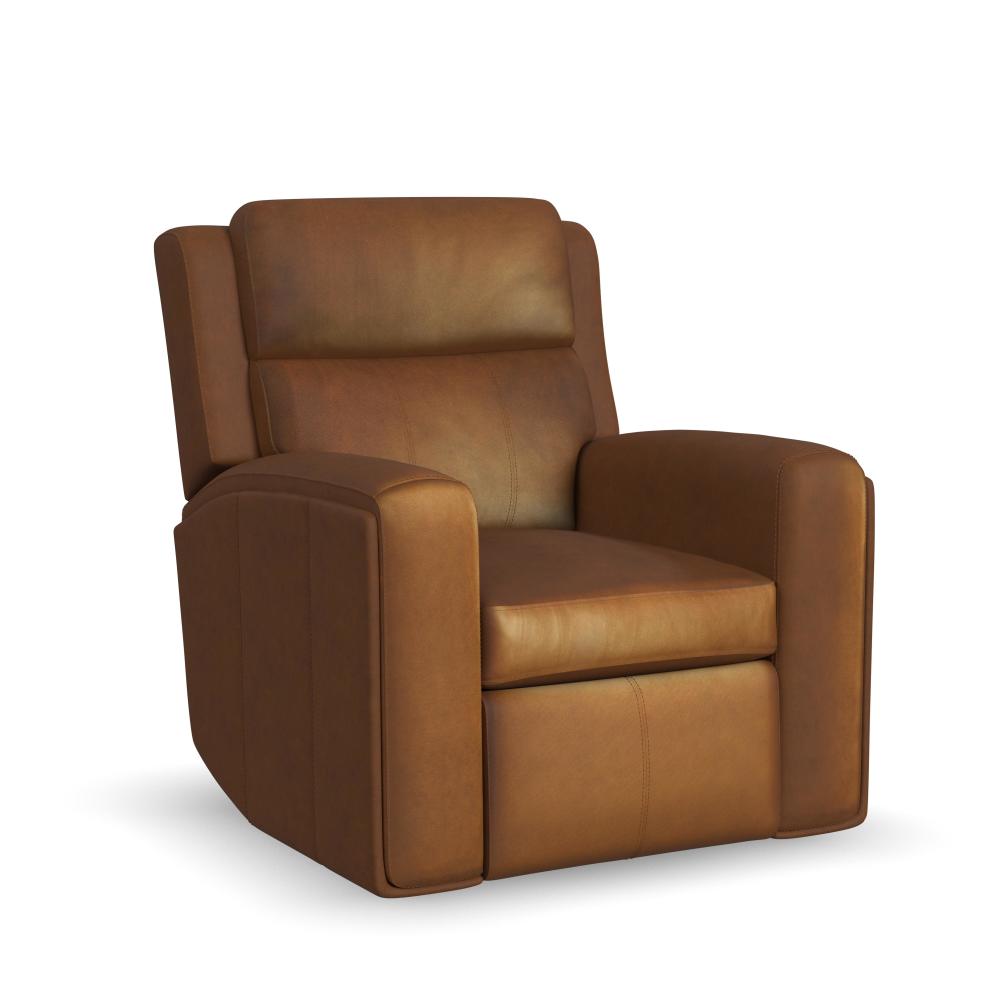 Wyatt Power Recliner with Power Headrest & Lumbar - Leather 705-72