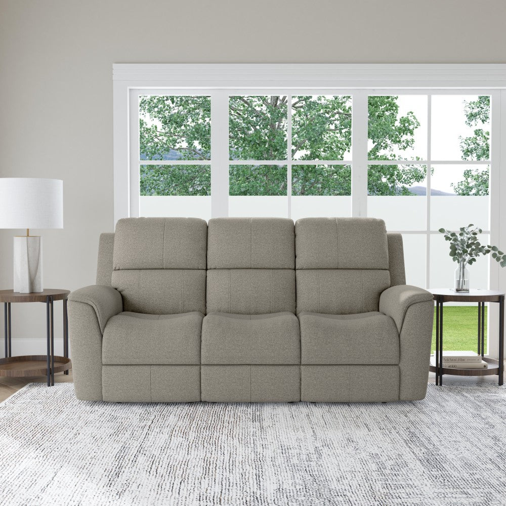 Henry Power Reclining Sofa with Power Headrests & Lumbar - Fabric 425-01