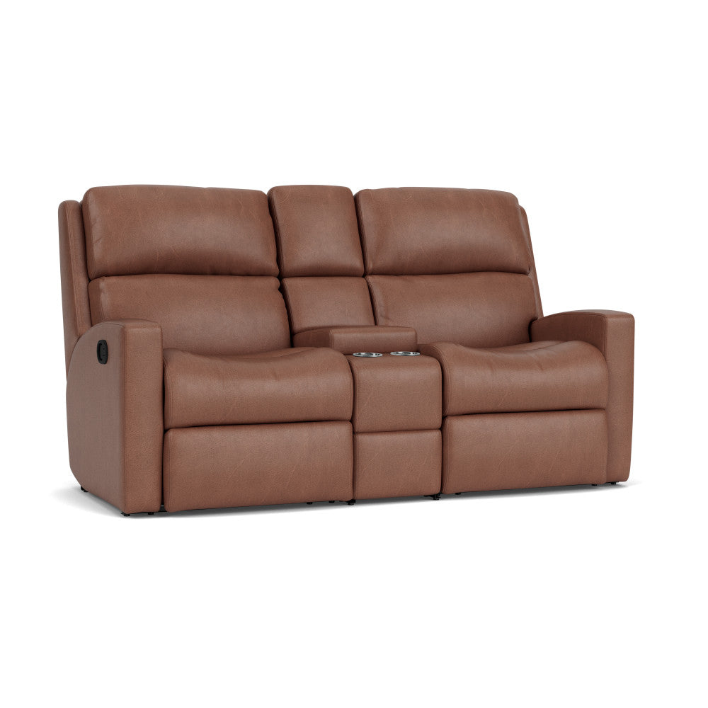 Catalina Reclining Loveseat with Console - Leather 775-12