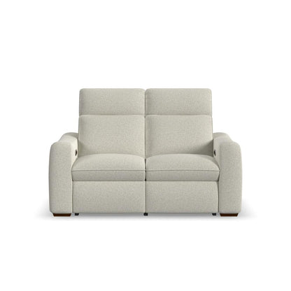 Ava Power Reclining Loveseat with Power Headrest & Lumbar - Fabric 157-81