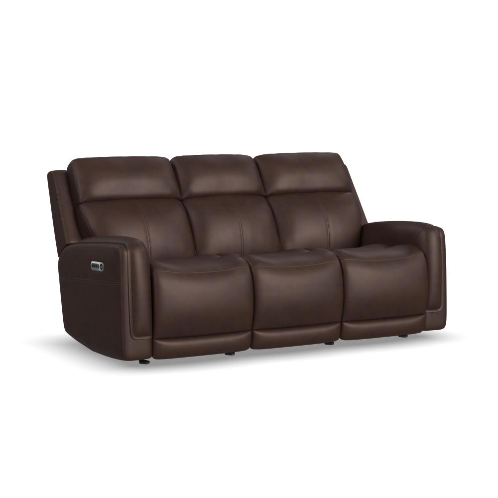 Alister Power Gliding Sofa with Power Headrests & Lumbar - Leather 946-71