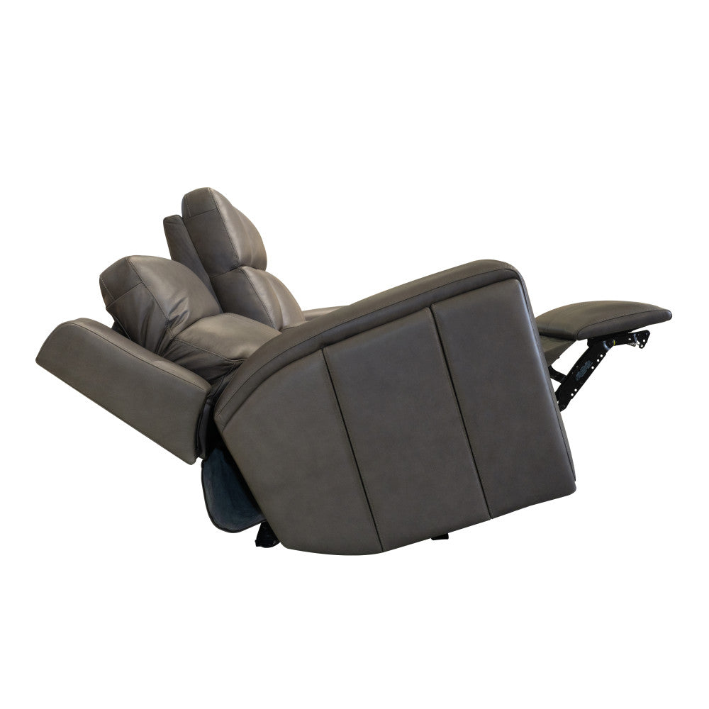 Wyatt Power Reclining Loveseat with Console & Power Headrests & Lumbar - Leather 705-02
