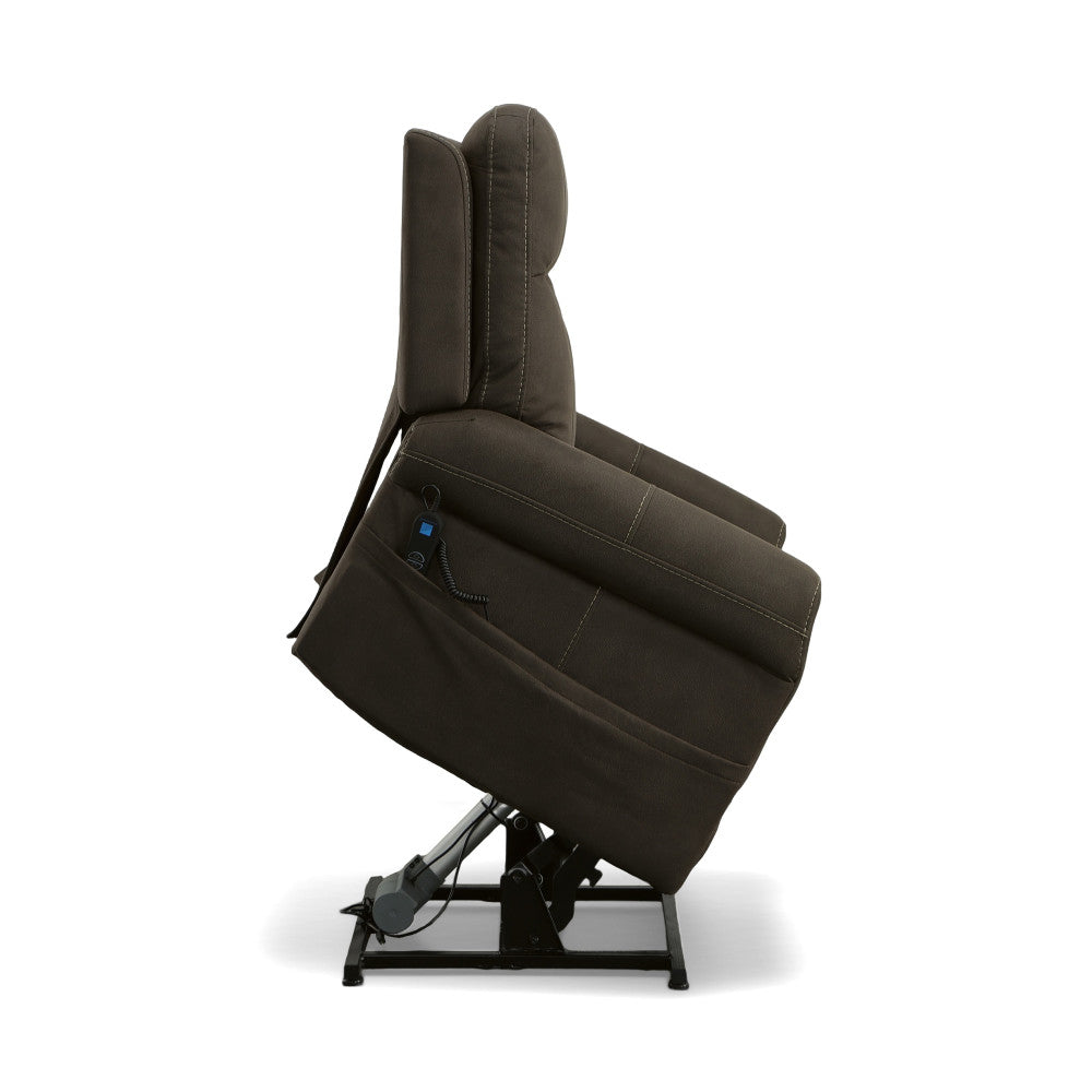Jenkins Power Lift Recliner with Right-Hand Control & Power Headrest - Brown