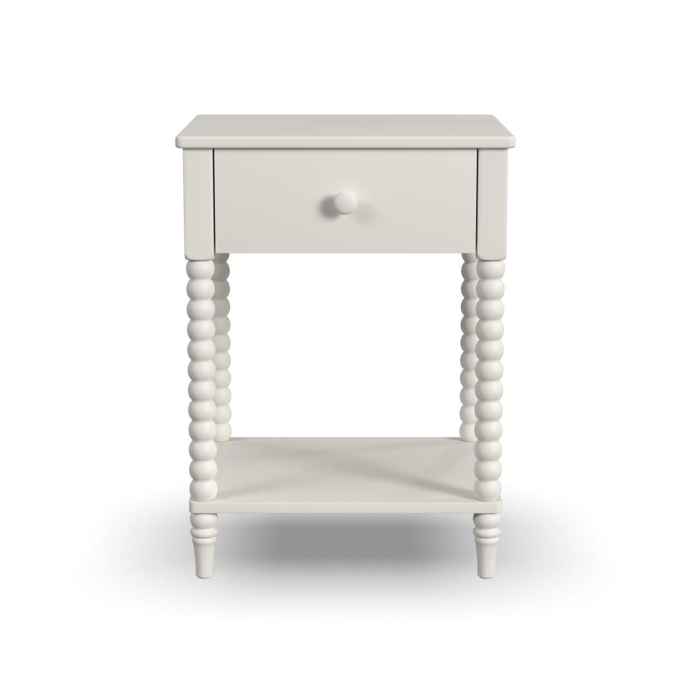 Spindle Nightstand - White