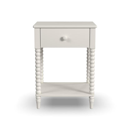Spindle Nightstand - White