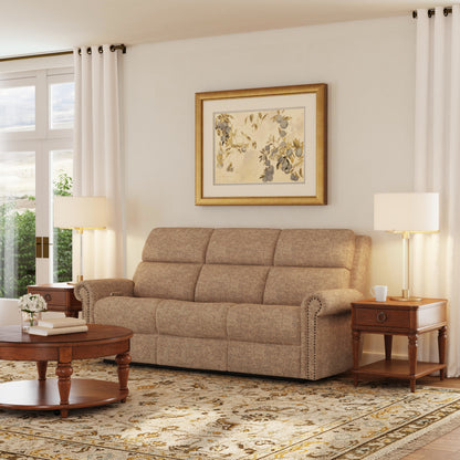 Bernard Collection - Power Reclining Sofa with Console, Power Headrest, & Lumbar