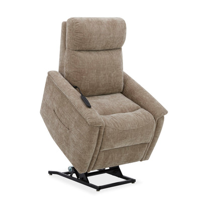Luma Power Lift Recliner with Power Headrest, Lumbar, Heat & Massage - Fabric 428-75