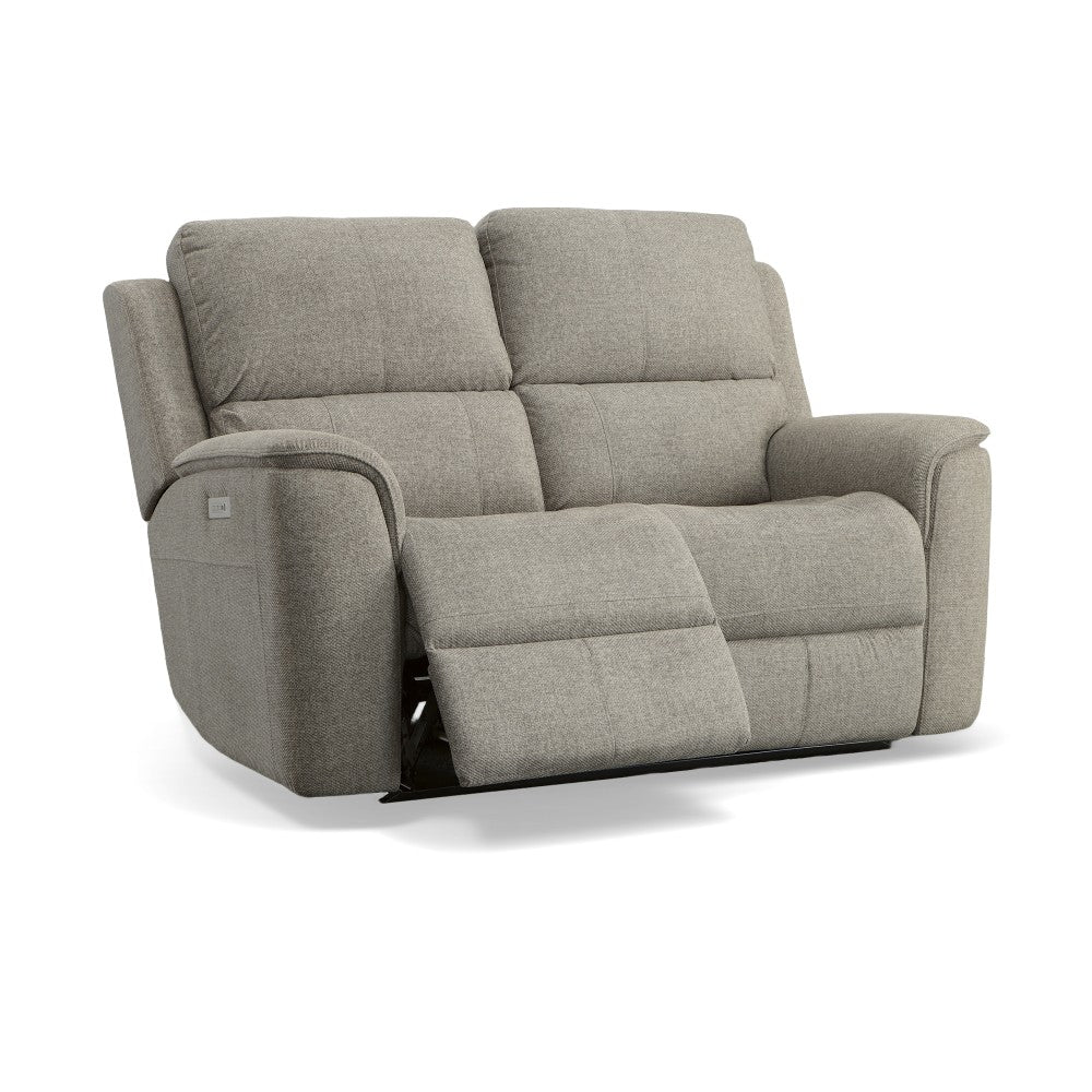 Henry Power Reclining Loveseat with Power Headrests & Lumbar - Fabric 425-01