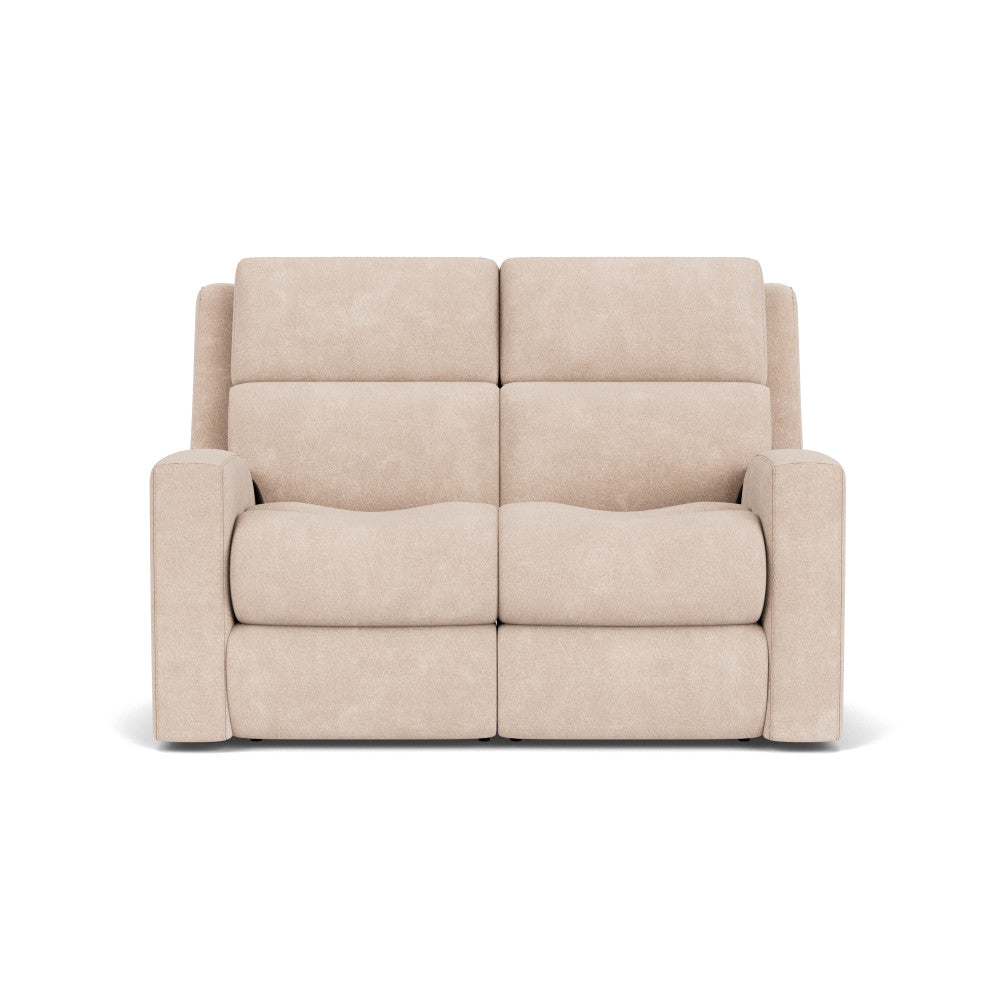 Score Power Reclining Loveseat with Power Headrests & Lumbar - Fabric 076-11