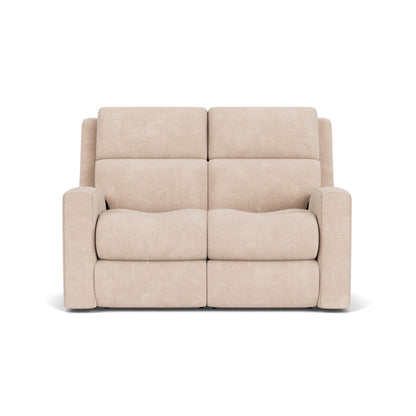 Score Power Reclining Loveseat with Power Headrests & Lumbar - Fabric 076-11
