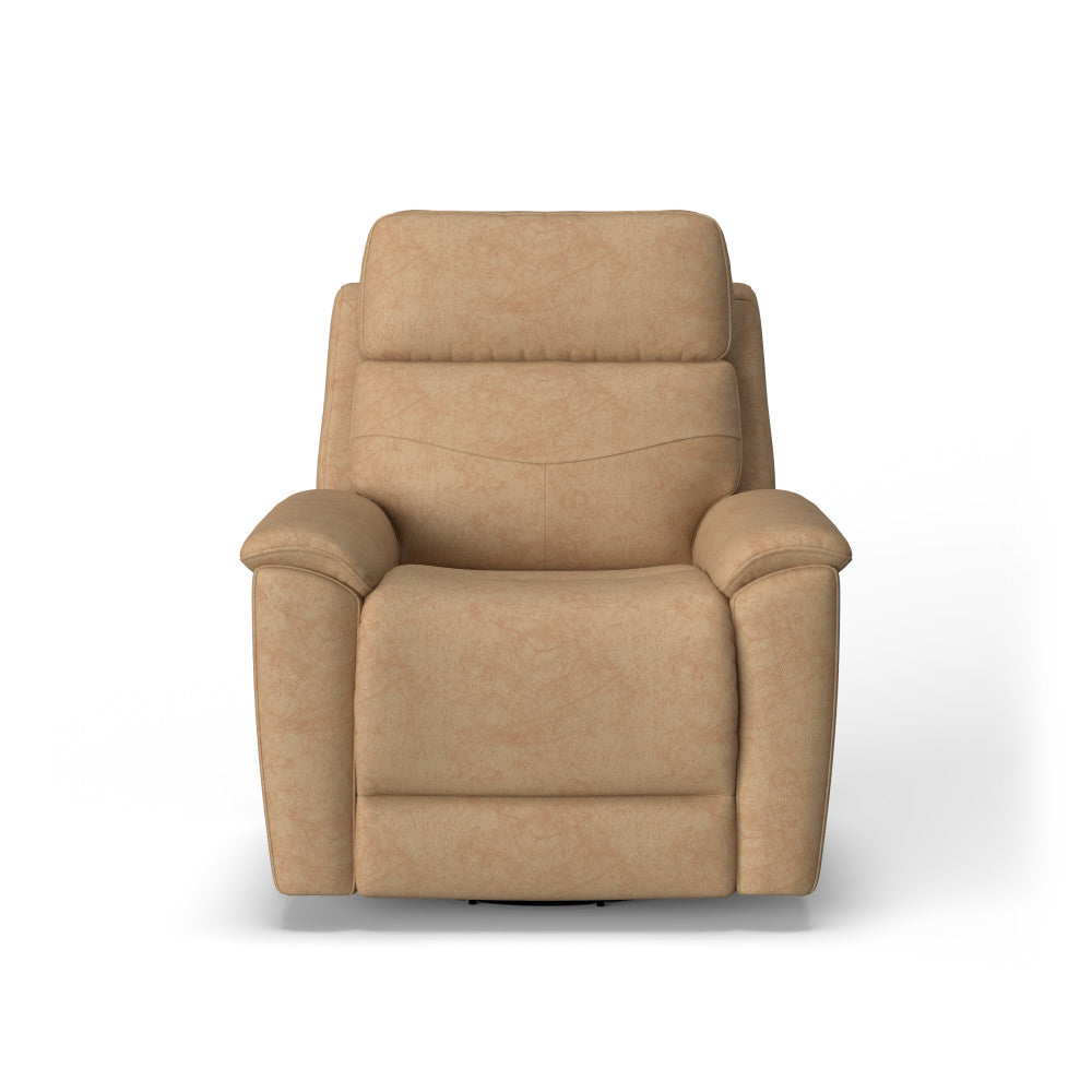Refined Power Swivel Gliding Recliner with Power Headrest & Lumbar - Leather 577-82